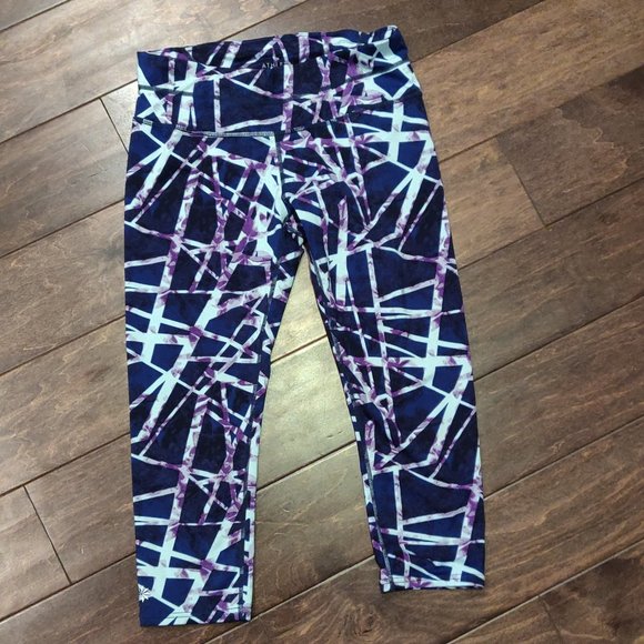 Athleta Floral Geo Sonar Crop Leggings SIZE SMALL - Picture 1 of 6
